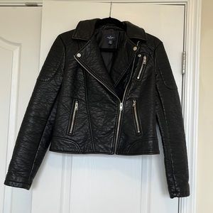 American Eagle Pleather Jacket- barely used
